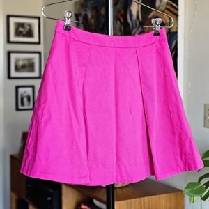 Kate Spade Pink Pleated A-Line Mini Skirt